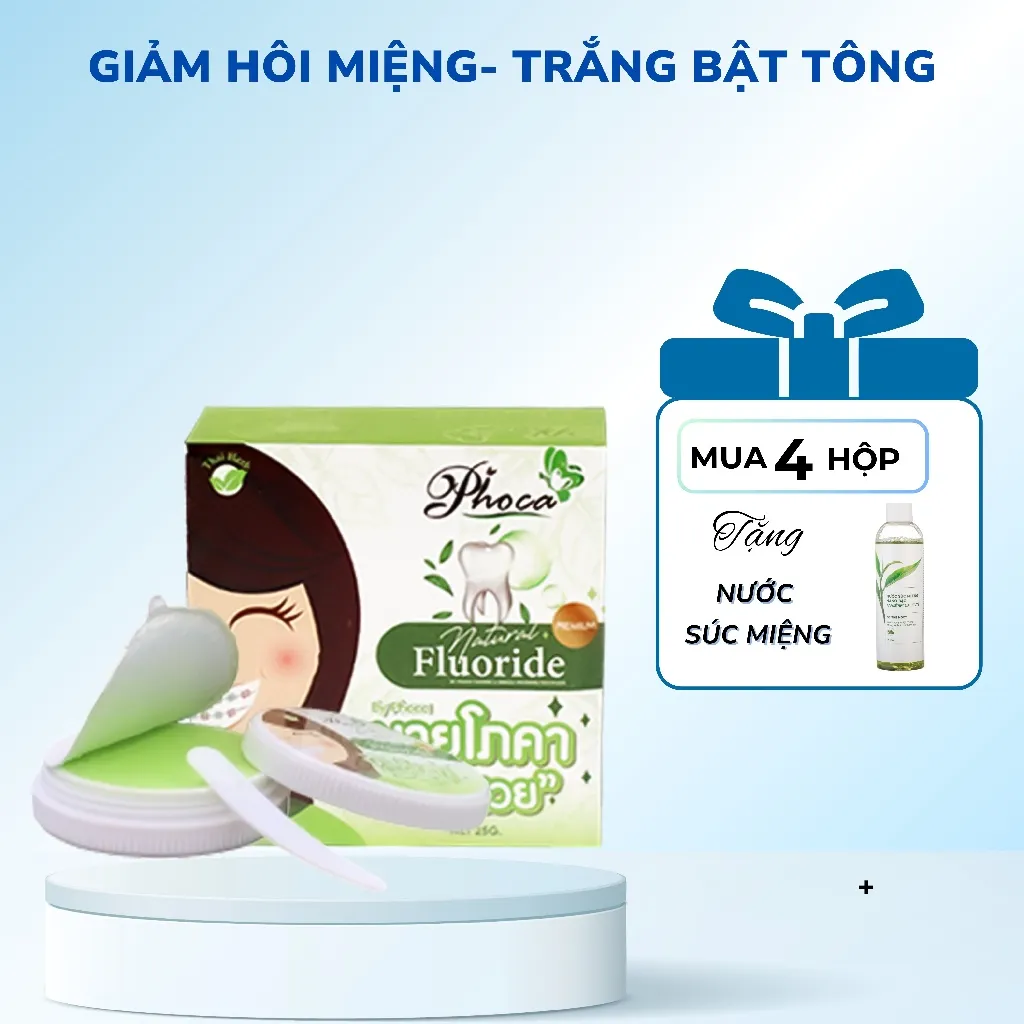 Ảnh Kem đánh răng thảo dược BY PHOCA Thái Lan 25g giúp răng trắng sáng, hơi thở thơm mát 1