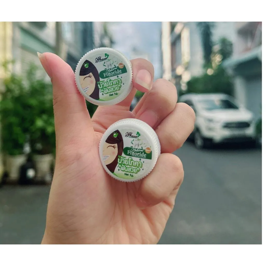 Ảnh Kem đánh răng thảo dược BY PHOCA Thái Lan 5g giúp răng trắng sáng, hơi thở thơm mát 2