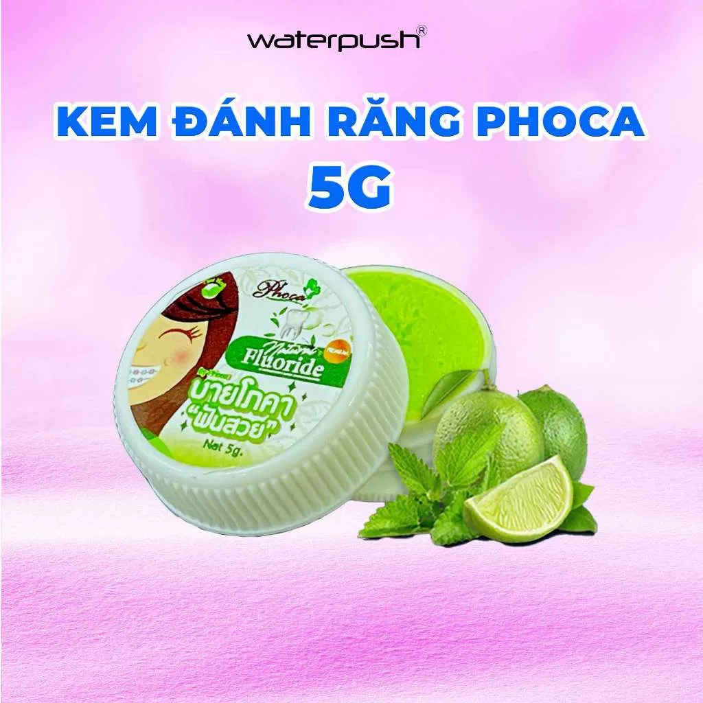 Ảnh Kem đánh răng thảo dược BY PHOCA Thái Lan 5g giúp răng trắng sáng, hơi thở thơm mát 3