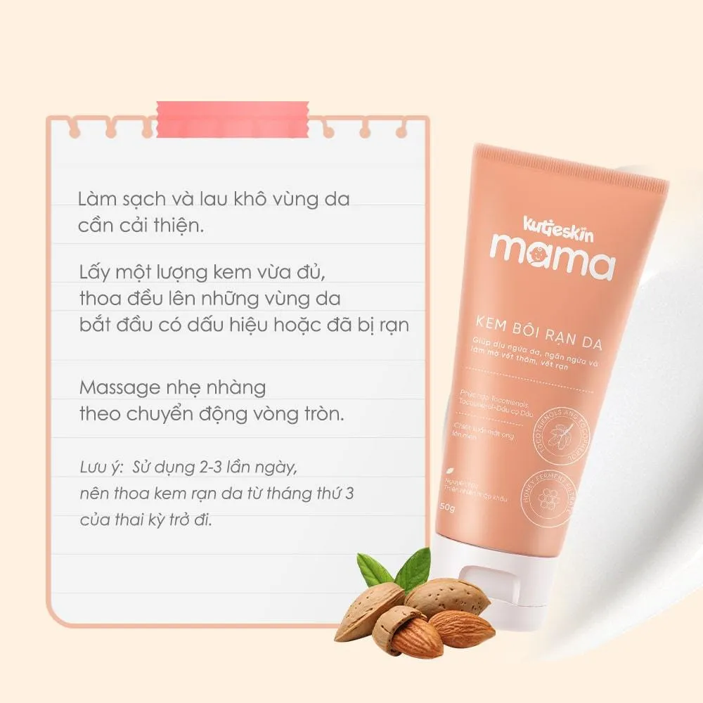 Ảnh Kem Bôi Rạn Da Cho Mẹ Bầu Kutieskin MaMa 50g - KMR01 2