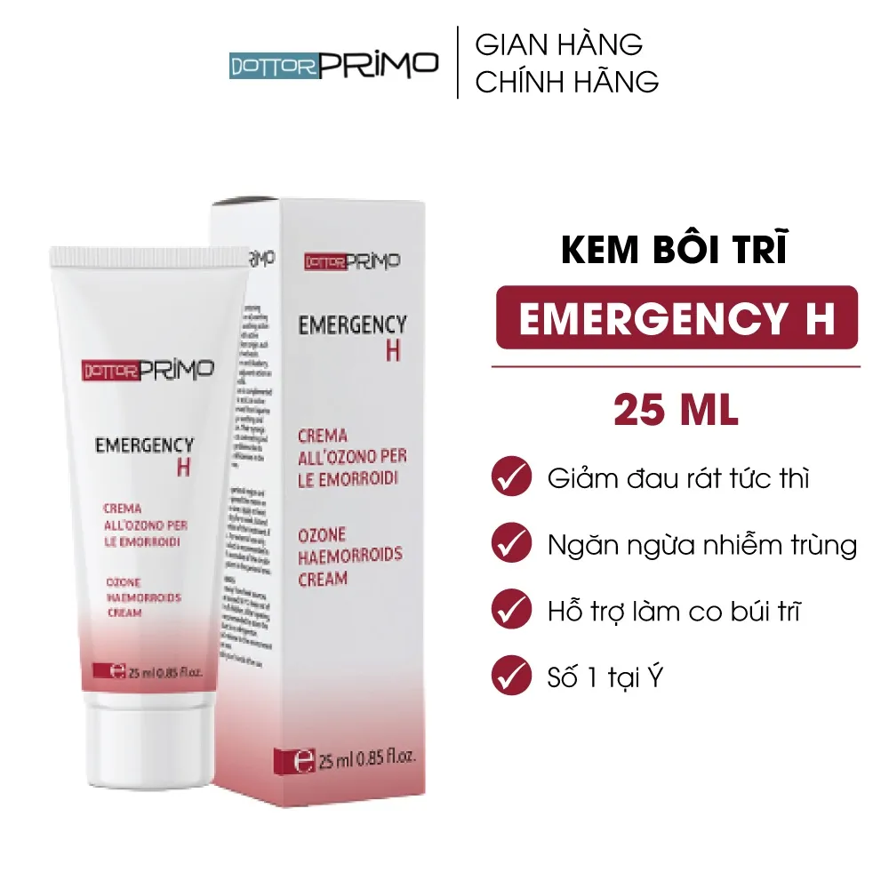 Ảnh Kem Bôi Trĩ DottorPrimo Emergency H Giúp Ngăn Ngừa Nhiễm Trùng Và Giảm Đau Rát Tức Thì 4