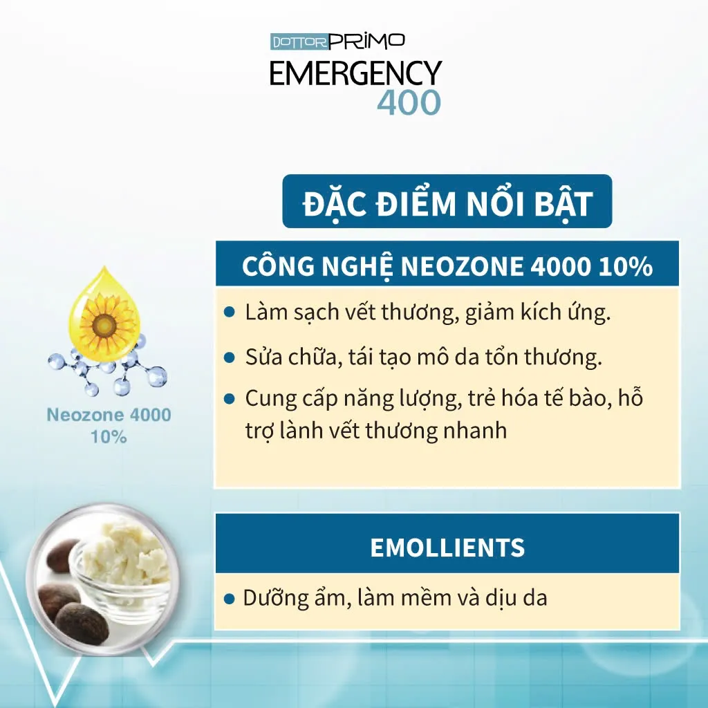 Ảnh Kem Bôi Vết Thương DottorPrimo Emergency 400 (30ml) - Dùng Cho Vết Trầy Xước, Dị Ứng, Côn Trùng Cắn 3