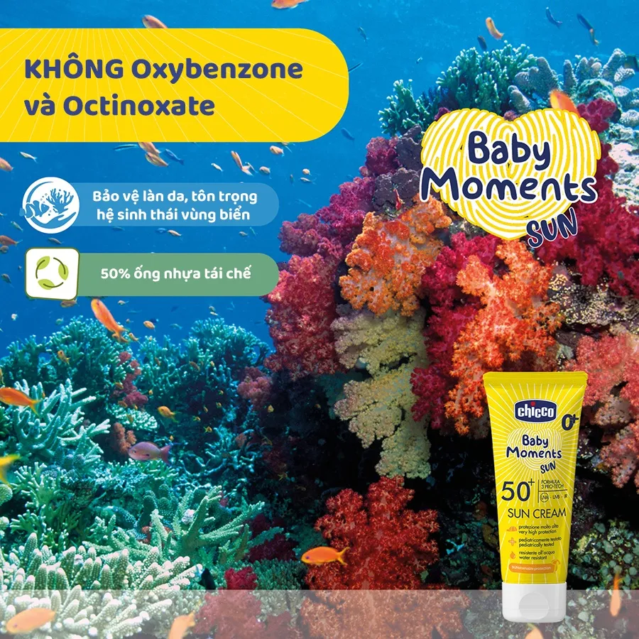 Ảnh Kem chống nắng 3 tác động SPF 50+ Chicco 3
