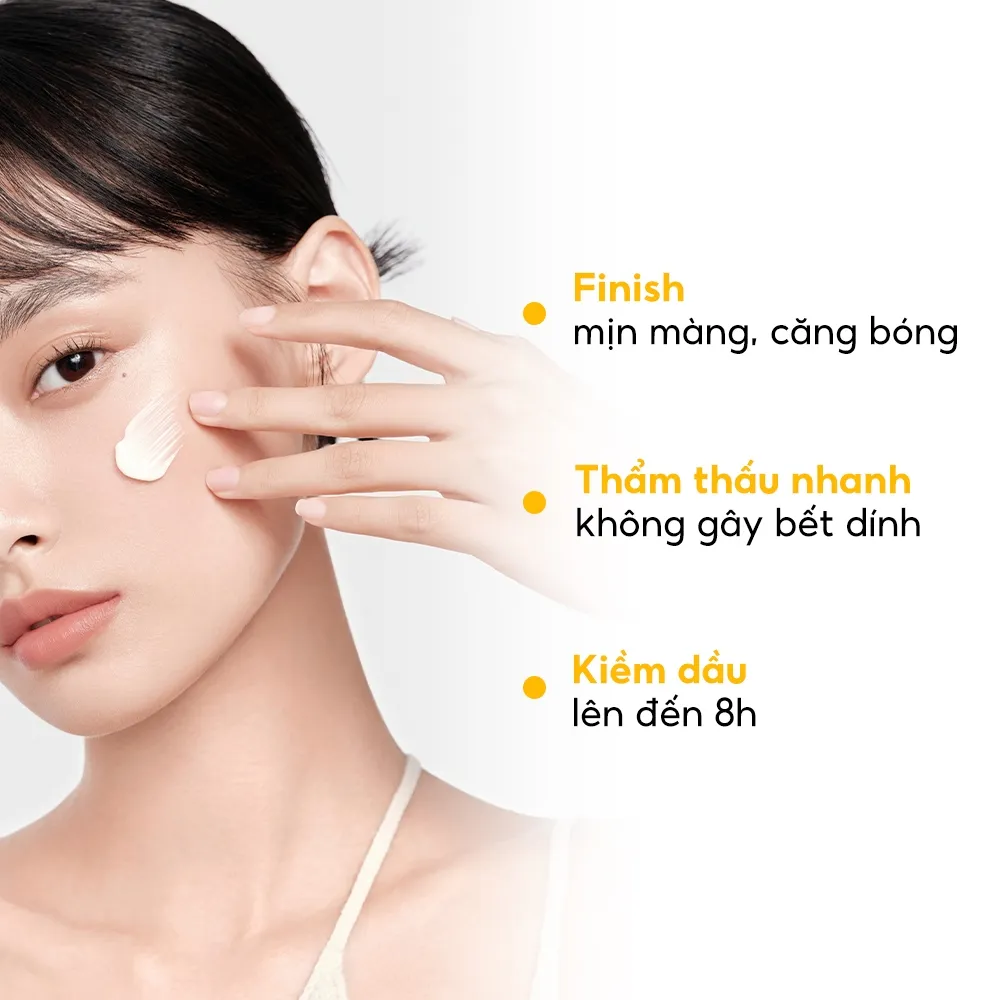 Ảnh Kem chống nắng dạng nước kiềm dầu Tenamyd AquaSun SerumSkincare SPF 50/ PA+++ dành cho da dầu (70ml) 4