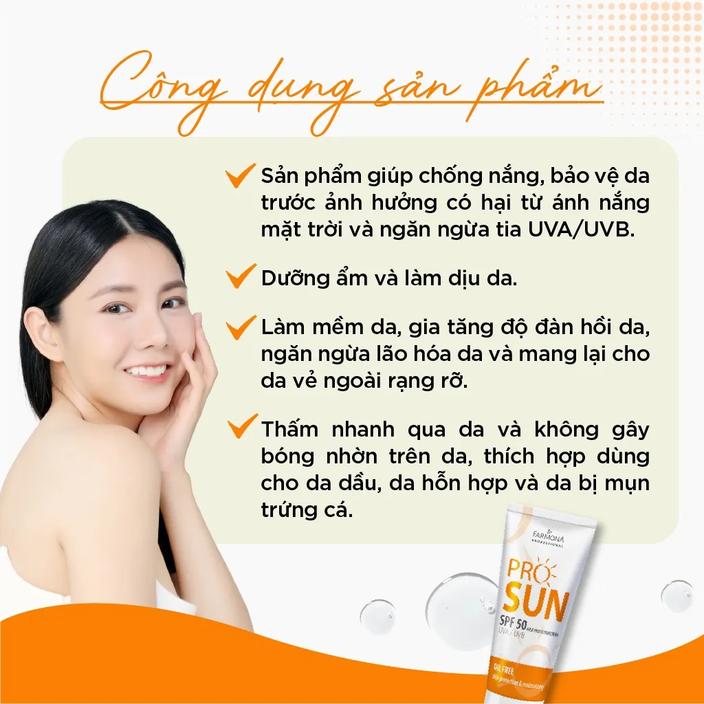 Ảnh Kem chống nắng Farmona Professional Pro Sun High Protection Cream SPF50 Oil Free 50ml 3