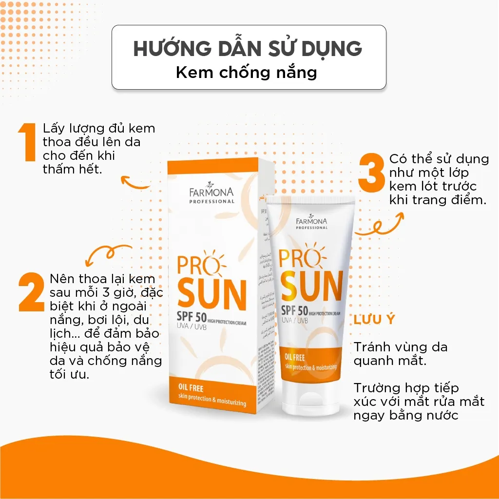 Ảnh Kem chống nắng Farmona Professional Pro Sun High Protection Cream SPF50 Oil Free 50ml 4
