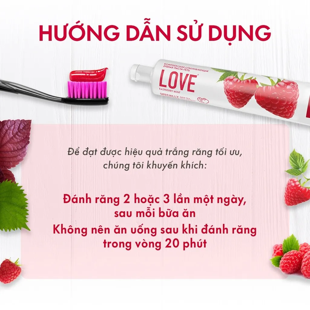 Ảnh Kem Đánh Răng Cho Hơi Thở Thơm Mát SPLAT Love Special series Vị Quả Mâm Xôi, Làm Sạch Mảng Bám 75ml 4
