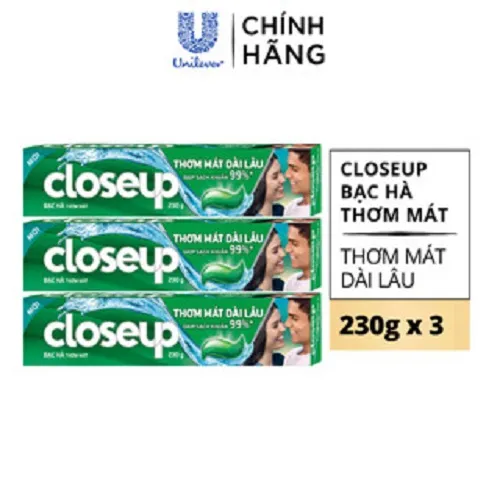 Ảnh Kem Đánh Răng Closeup Gel Sạch Khuẩn Cho Hơi Thở Thơm Mát Bất Tận 230G/Tuýp 2