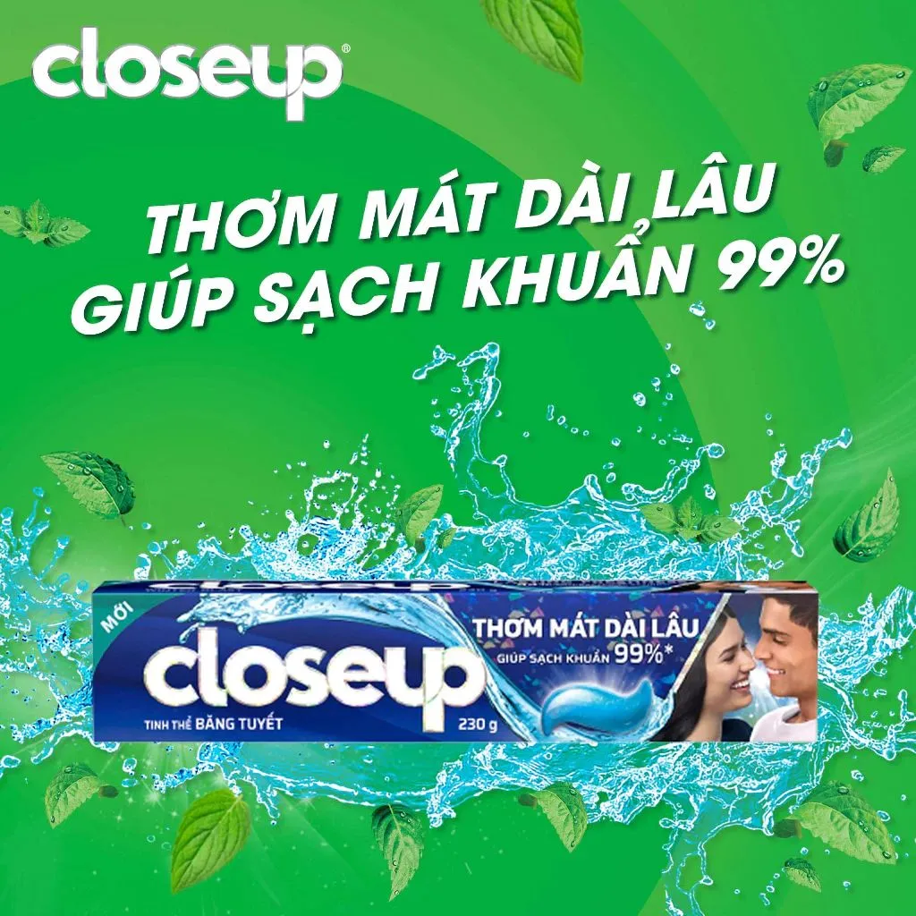 Ảnh Kem Đánh Răng Closeup Gel Sạch Khuẩn Cho Hơi Thở Thơm Mát Bất Tận 230G/Tuýp 4