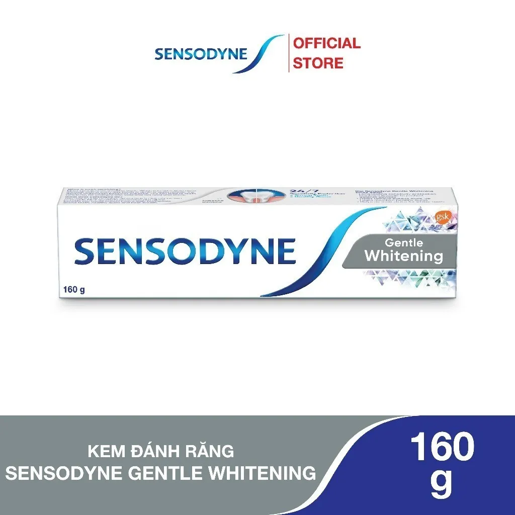 Ảnh Kem đánh răng SENSODYNE Gentle Whitening 160g giúp giảm ê buốt hiệu quả và làm trắng răng tự nhiên 1