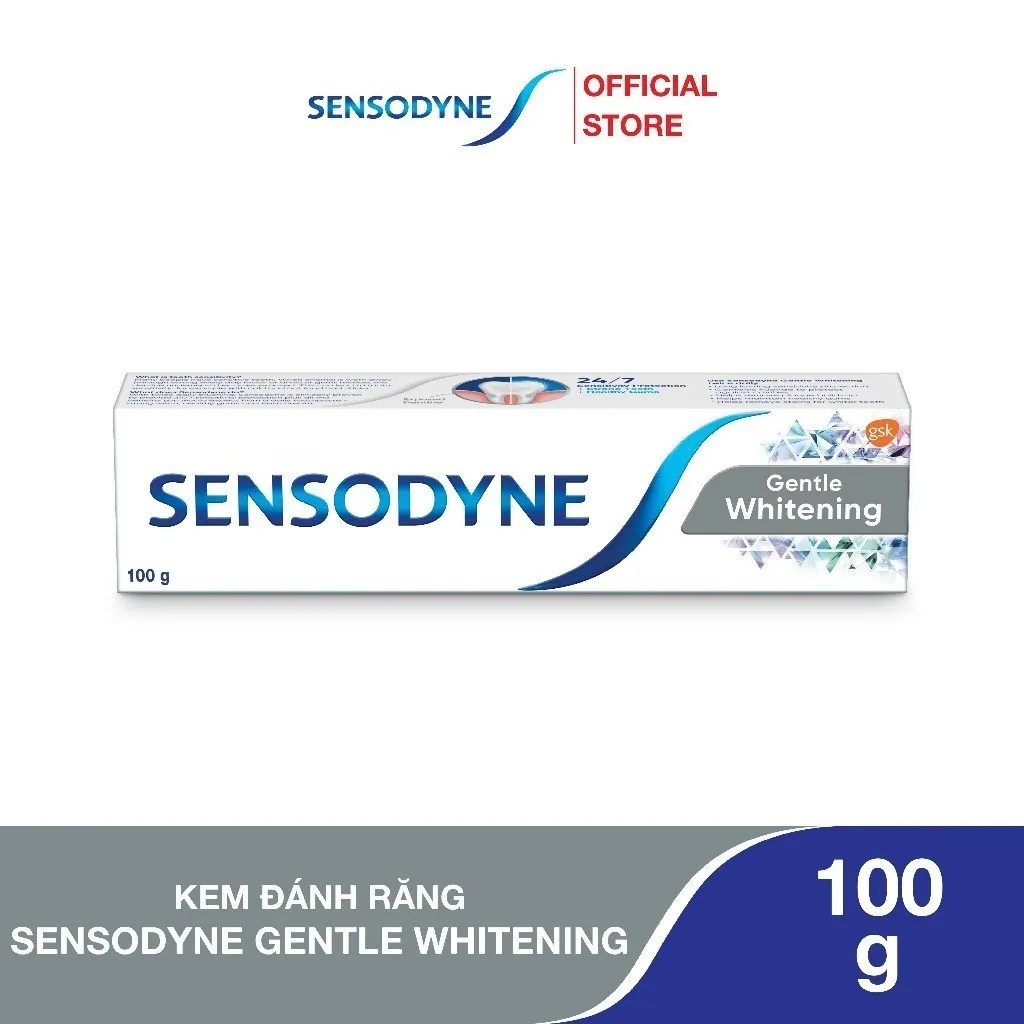 Ảnh Kem đánh răng SENSODYNE Gentle Whitening 100g giúp giảm ê buốt hiệu quả và làm trắng răng tự nhiên 1
