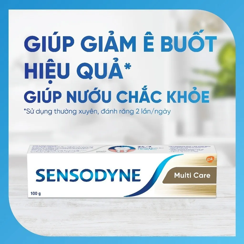 Ảnh Kem đánh răng SENSODYNE Multi Care 100g giúp giảm ê buốt hiệu quả và giúp nướu chắc khỏe 2