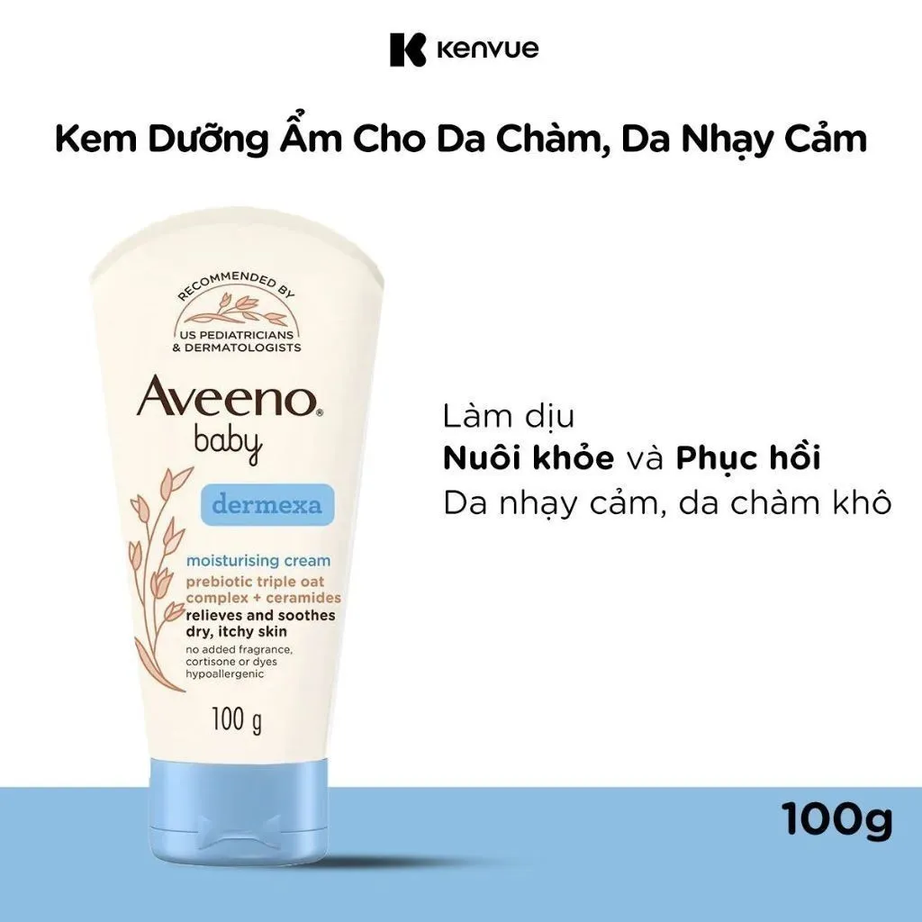 Ảnh Kem dưỡng ẩm Aveeno Baby Dermexa Moisturising Cream 100g 1