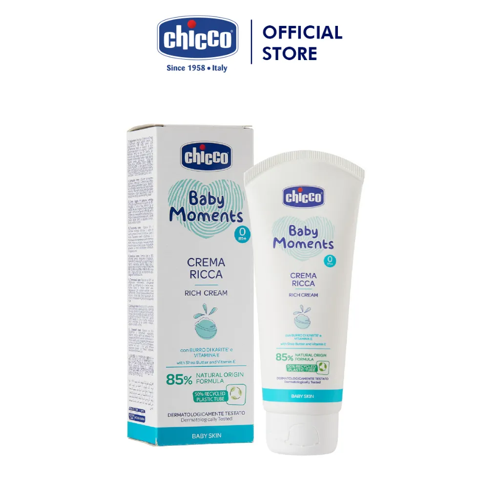 Ảnh Kem dưỡng ẩm chứa Omega và Vitamin E Chicco 0M+ 100ml 2