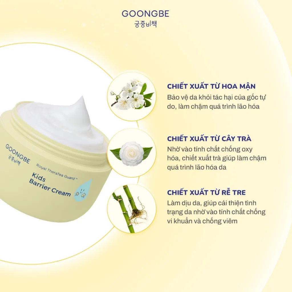 Ảnh Kem Dưỡng Ẩm Chuyên Sâu Dành Cho Mặt & Body GOONGBE Kids Barrier Cream 180ML 1