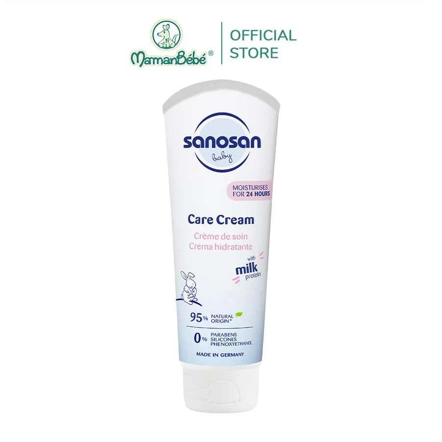 Kem Dưỡng Ẩm Sanosan Baby 0M+ Đức | Dưỡng Ẩm Sâu, Phục Hồi Da Khô Nẻ Cho Bé