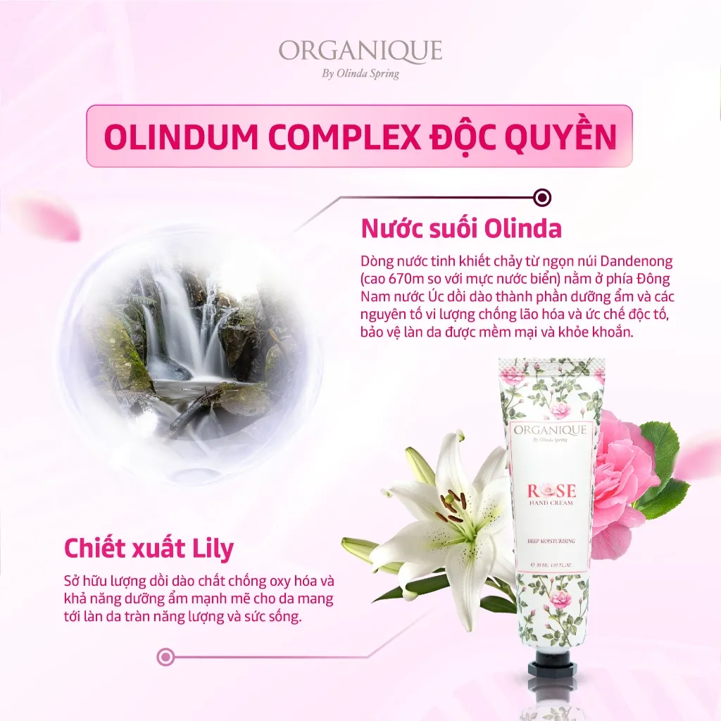 Ảnh Kem Dưỡng Da Tay Hương Hoa Thiên Nhiên Organique Giúp Dưỡng Ẩm, Giúp Mềm Mịn Da, Tránh Khô Nẻ Phù Hợp Mọi Loại Da - 75ml 4