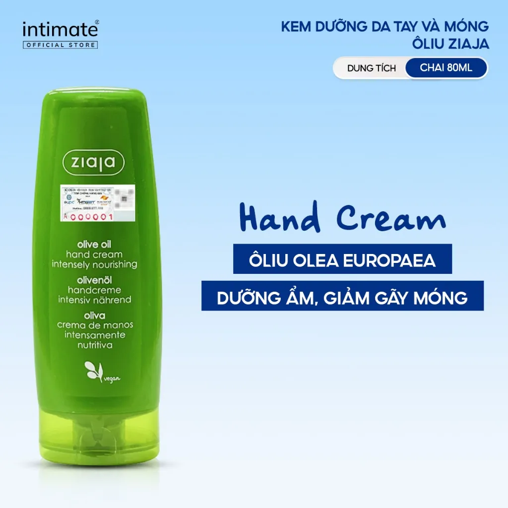 Ảnh Kem dưỡng da tay & móng Ô Liu Ziaja dưỡng ẩm da mềm mịn, giúp móng chắc khỏe 80ml 1