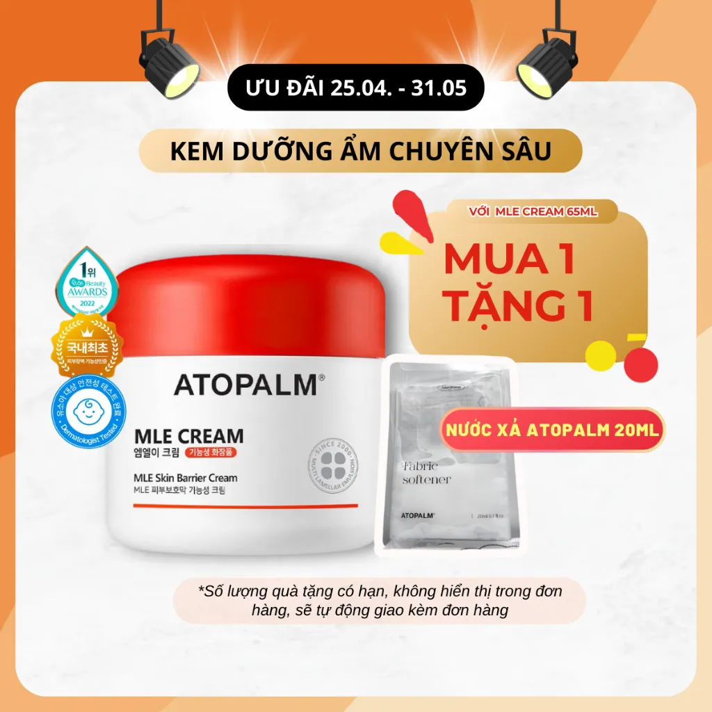 Ảnh Kem dưỡng MLE Atopalm giúp dưỡng ẩm, làm dịu làn da khô - ATOPALM MLE CREAM 65ML/100ML 1