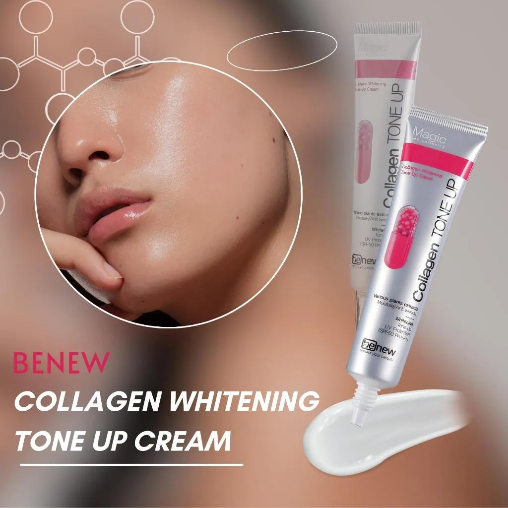 Ảnh Kem dưỡng trắng, chống nắng, nâng tone BENEW COLLAGEN WHITENING TONE UP CREAM 40ml 4