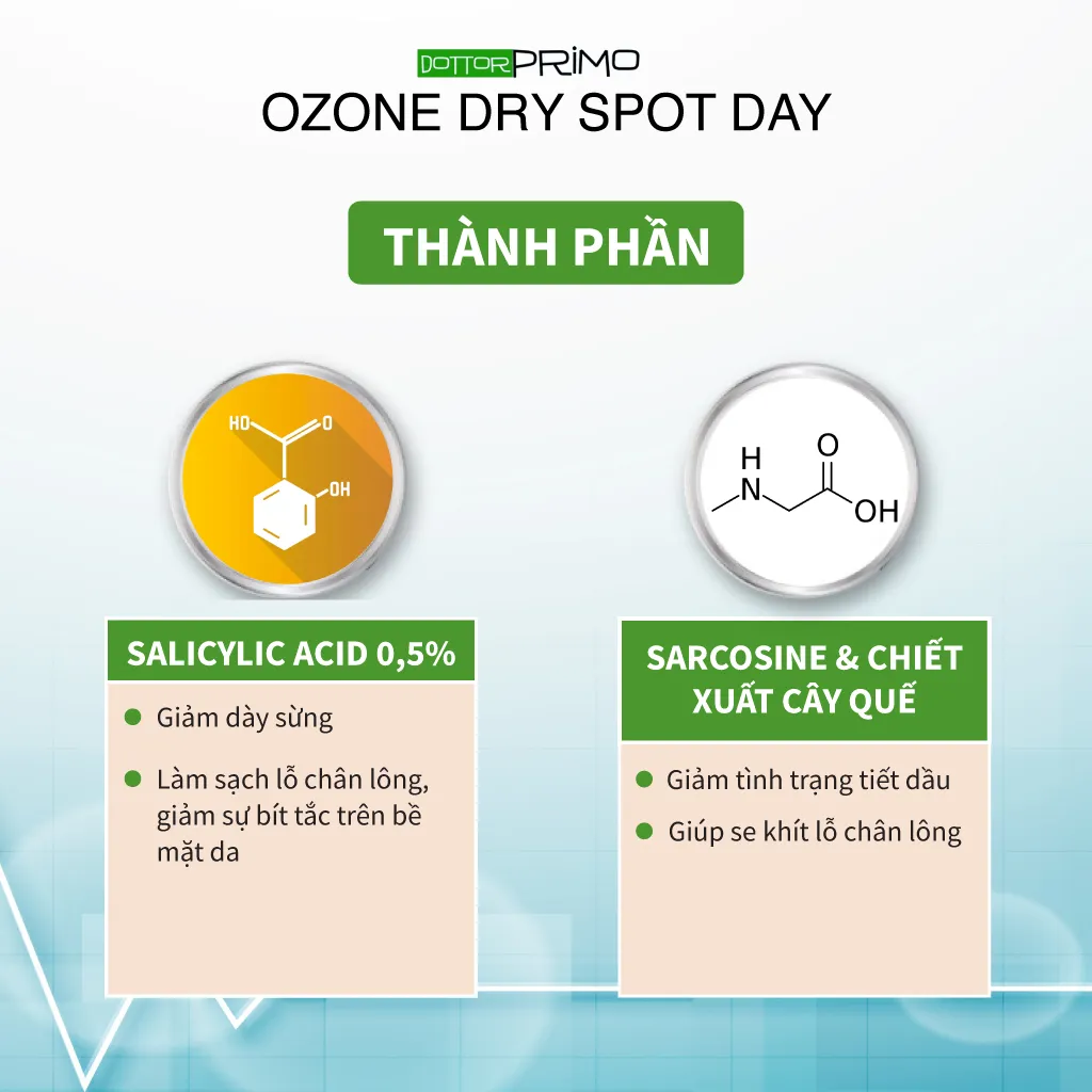 Ảnh Kem Giảm Mụn Ban Ngày DottorPrimo Ozone Dry Spot Day 15ml - Làm Mờ Vết Thâm Do Mụn, Làm Đều Màu Da 2