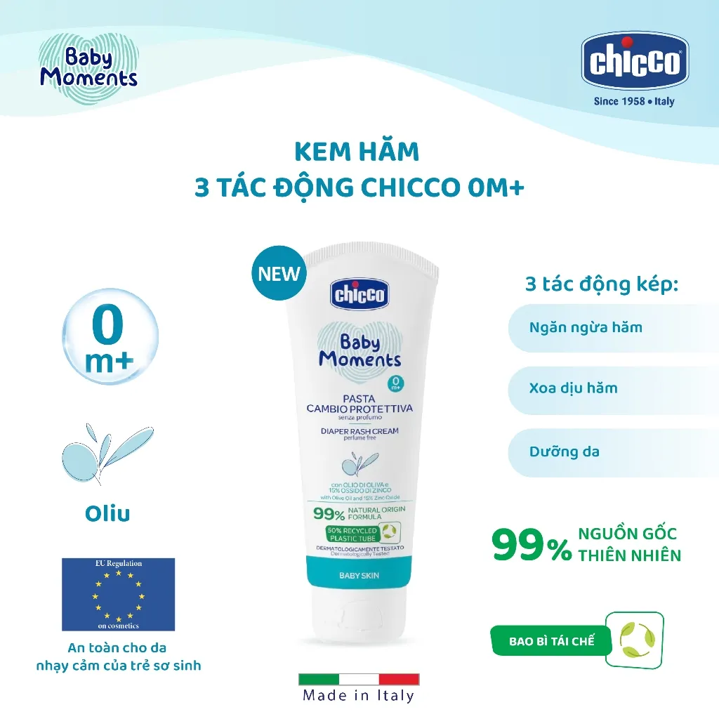 Ảnh Kem hăm ba tác động Chicco 0M+ 100ml 2