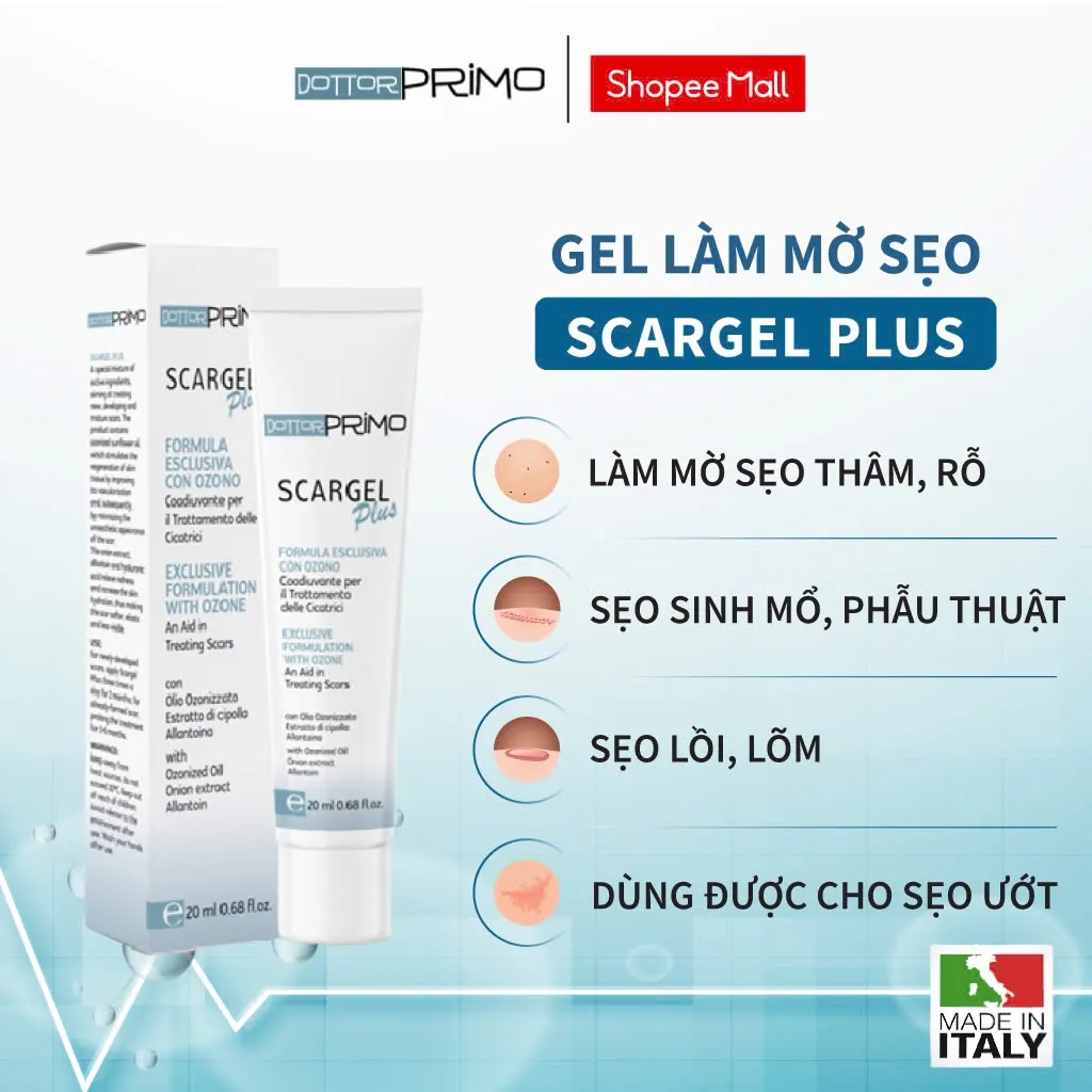 Ảnh Kem Làm Mờ Sẹo DottorPrimo Scargel Plus - Duy Nhất Dùng Được Khi Vết Thương Còn Ướt 1