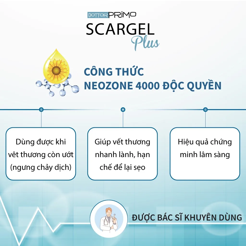 Ảnh Kem Làm Mờ Sẹo DottorPrimo Scargel Plus - Duy Nhất Dùng Được Khi Vết Thương Còn Ướt 2