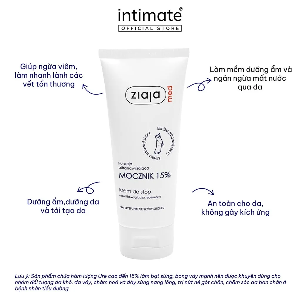 Ảnh Kem Mềm Da 15% Urê Ziaja Med ZIAJA Giúp Giảm Thô Ráp, Nứt Nẻ Và Cung Cấp Độ Ẩm Cho Da 100ml 4