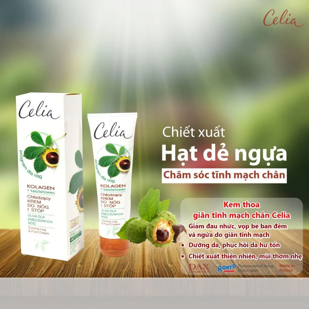 Ảnh Kem thoa giãn tĩnh mạch chân Celia 100ml, Made in Poland 3