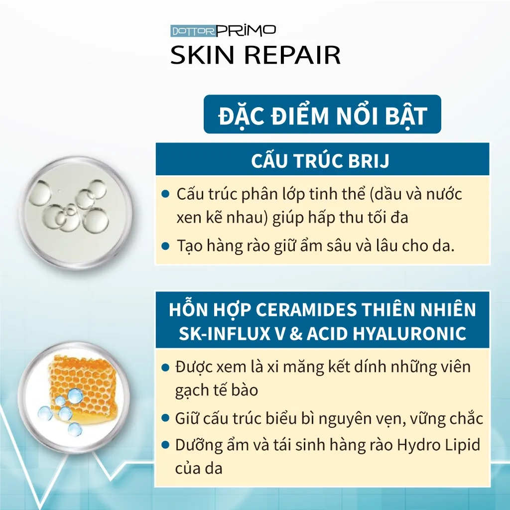 Ảnh Kem Viêm Da Cơ Địa, Chàm Da, Eczema, Da Nứt Nẻ DottorPrimo Skin Repair (Tuýp 20-50ml) 1