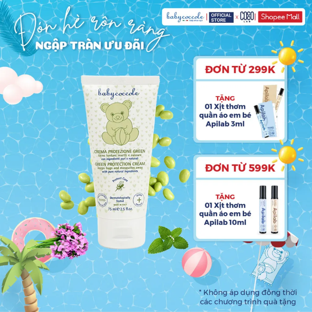 Ảnh Kem xua muỗi Babycoccole 0M+ chống muỗi đốt cho bé và cả gia đình, chiết xuất tía tô đất và cây phong lữ 75ml 1