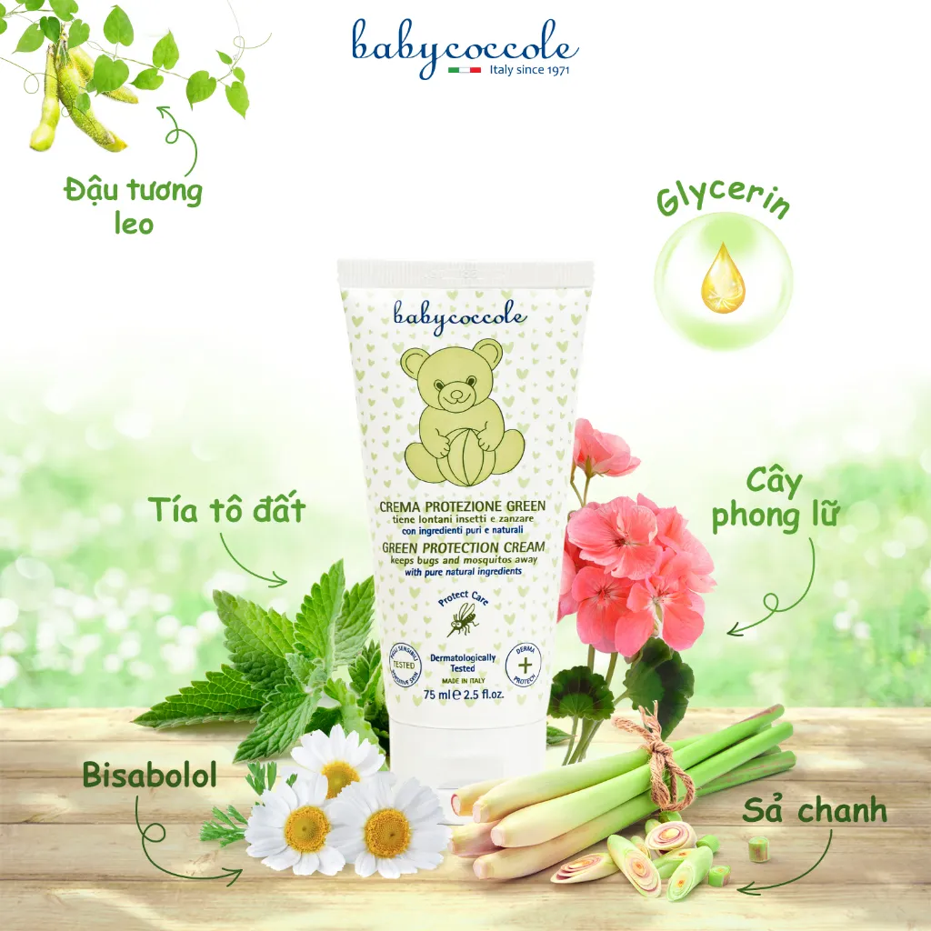 Ảnh Kem xua muỗi Babycoccole 0M+ chống muỗi đốt cho bé và cả gia đình, chiết xuất tía tô đất và cây phong lữ 75ml 2