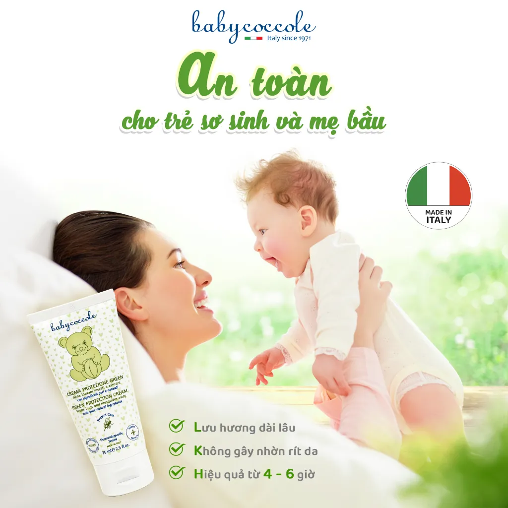 Ảnh Kem xua muỗi Babycoccole 0M+ chống muỗi đốt cho bé và cả gia đình, chiết xuất tía tô đất và cây phong lữ 75ml 4