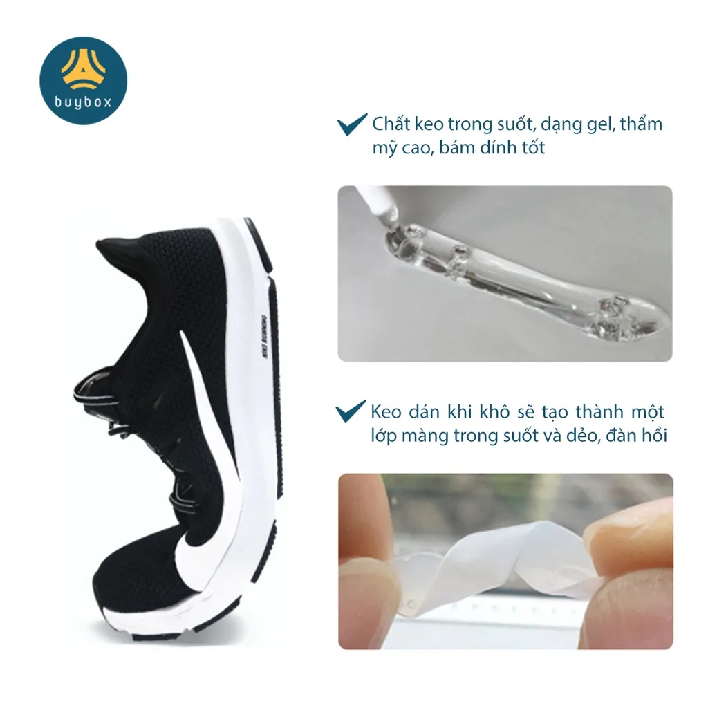 Ảnh Keo dán giày bền chặt, chống thấm hiệu quả, thiết kế dạng kim dễ dàng sử dụng - BuyBox - BBPK323 4