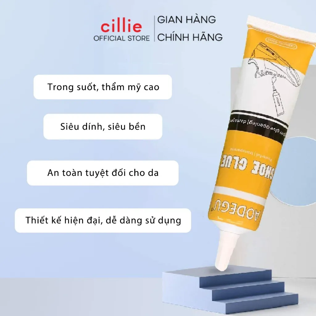 Ảnh Keo Dán Giày Dép Siêu Dính Chắc Chắn Trong Suốt An Toàn Với Da Tay 60ml 1