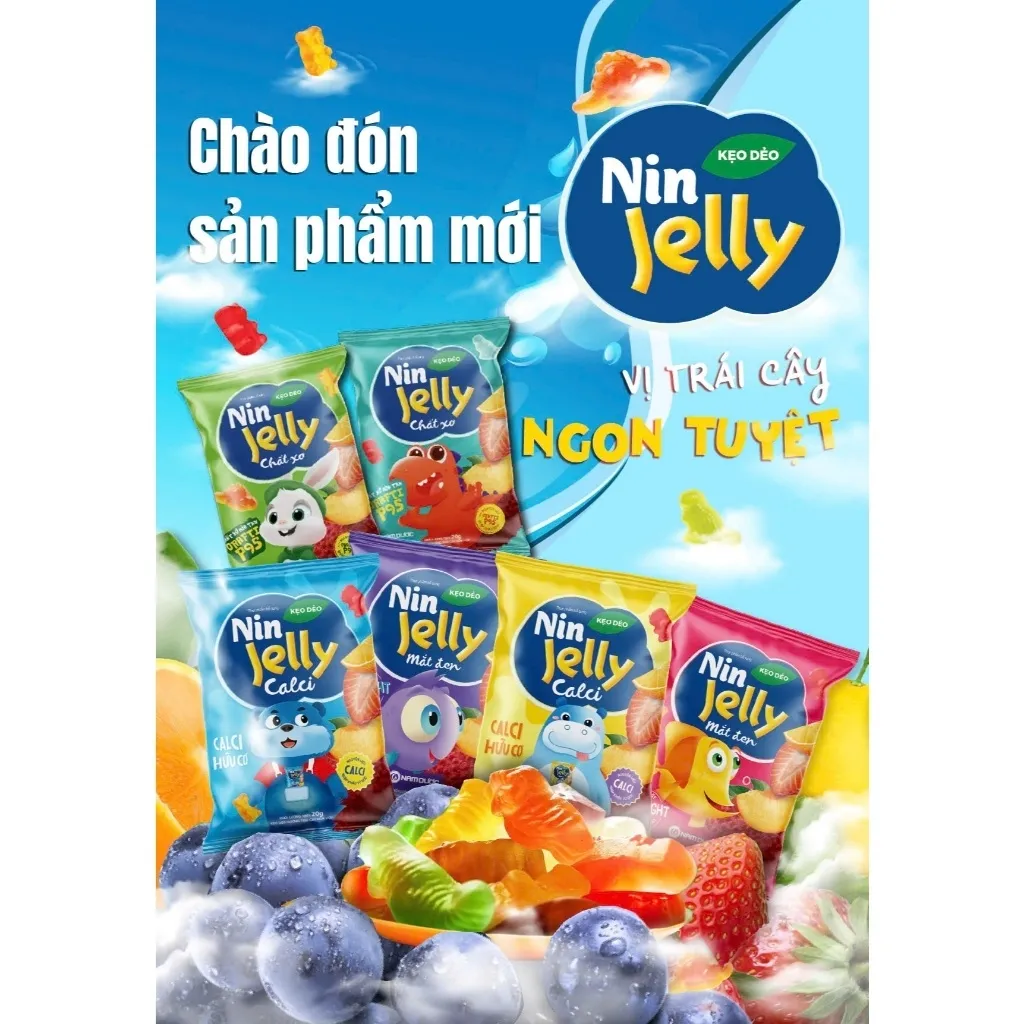 Ảnh Kẹo dẻo cho bé, bổ sung canxi , chất xơ, lợi khuẩn- Dây 10 gói 3
