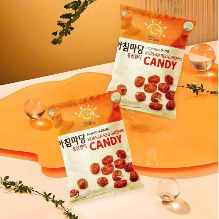 Ảnh Kẹo Hồng Sâm Hàn Quốc Achimmadang 180G kgc jung kwan jang 1