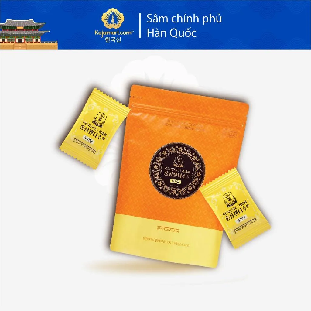 Ảnh Kẹo Hồng Sâm Không Đường KGC Jung Kwan Jang Hàn Quốc 2
