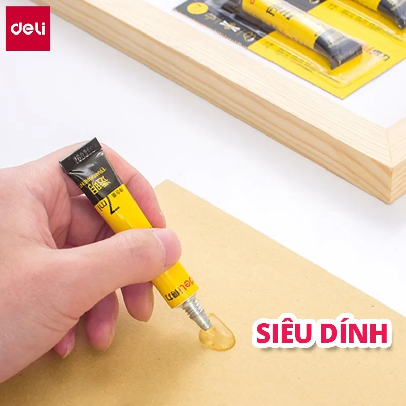 Ảnh Keo Siêu Dính Đa Năng Deli - 7ml/ 20ml - Phù Hợp Sửa Chữa, Ghép Nối - Có Thể Dán Trên Mọi Bề Mặt 3