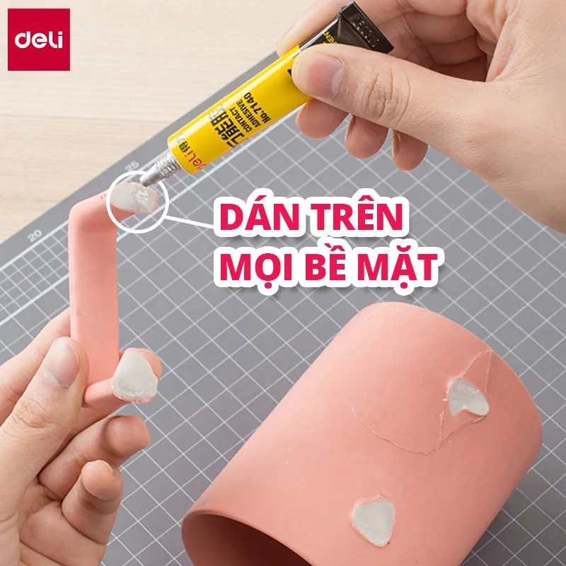 Ảnh Keo Siêu Dính Đa Năng Deli - 7ml/ 20ml - Phù Hợp Sửa Chữa, Ghép Nối - Có Thể Dán Trên Mọi Bề Mặt 4