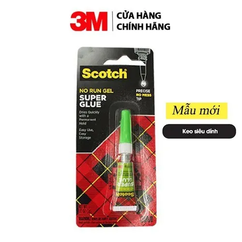 Ảnh Keo siêu dính đa năng 3M™ scotch AD113 (2g) dán giày dép, gọng kính, phụ kiện... 3