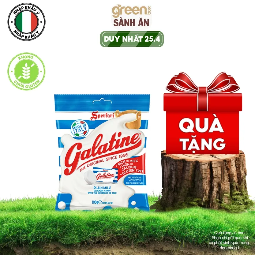 Ảnh Kẹo sữa viên nguyên chất nén Galatine nhập khẩu Ý 100g 1