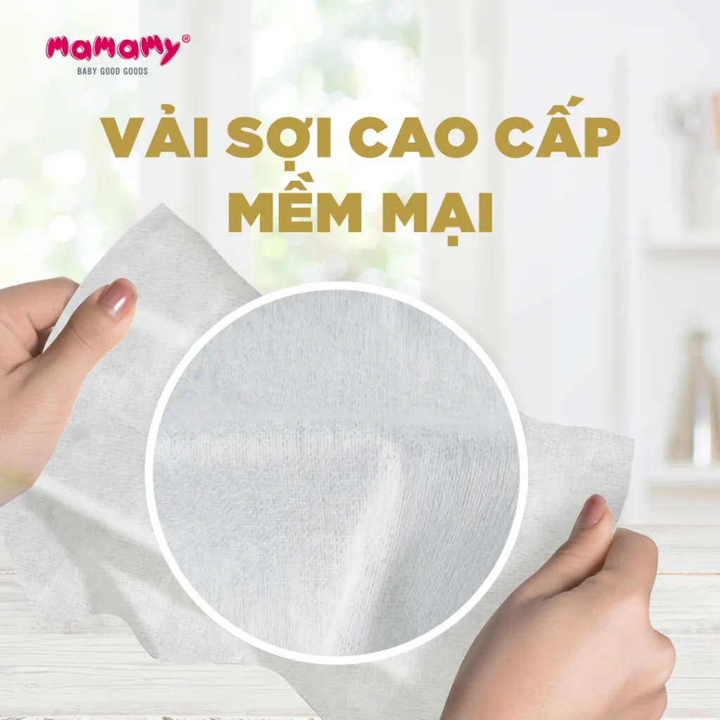 Ảnh Khăn khô đa năng Mamamy cao cấp combo 3 hộp dùng thay khăn sữa, an toàn cho bé 180 tờ/hộp 3