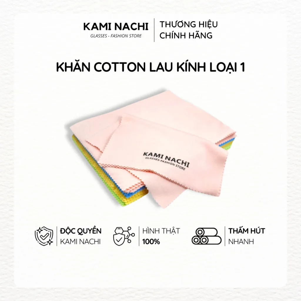 Ảnh Khăn lau kính đa năng chuyên dụng KAMI NACHI loại 1 - Lau mắt kính cận, mặt kính điện thoại 1