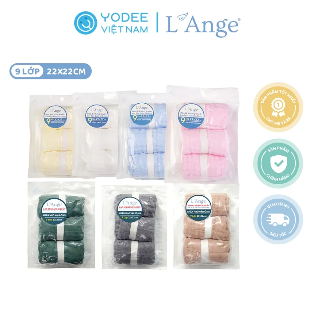 Đánh Giá Khăn Lau Mặt L'Ange 9 Lớp Cho Bé: Mềm Mại, An Toàn Tuyệt Đối