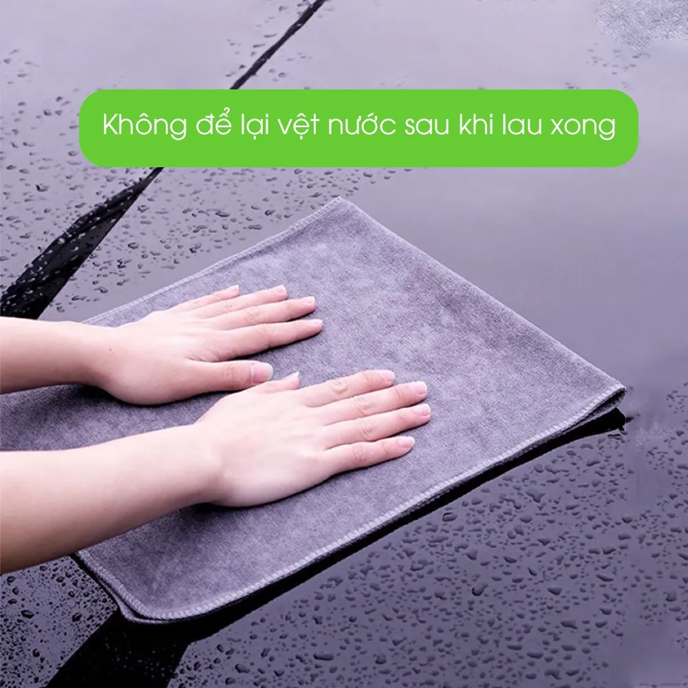 Ảnh Khăn lau ô tô chuyên dụng đa năng Tâm Luân, khổ to, không để lại sợi vải, không phai màu 4
