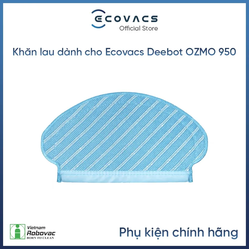 Ảnh Khăn lau robot Ecovacs deebot ozmo 920/ 950/ T5 Hero/ T5 Max/ T5 Neo( 1 cái ) - Hang Chính Hãng 1