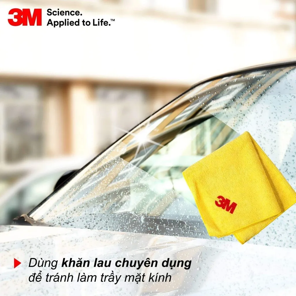 Ảnh Khăn lau xe hơi chuyên dụng Microfiber siêu mềm 3M™ 50400 32 x 36 cm 2