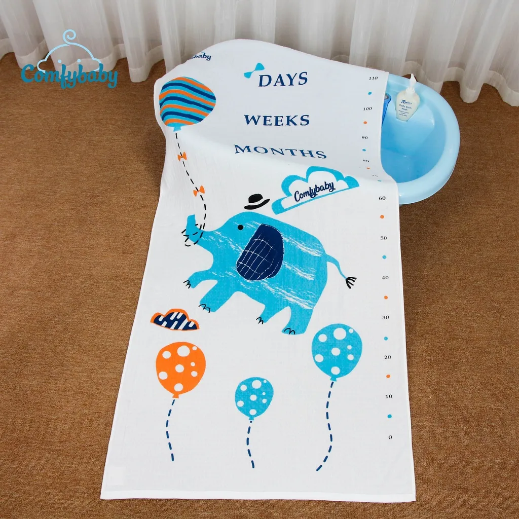Ảnh Khăn tắm cho bé - made in Việt Nam 100% Cotton Comfybaby - phù hợp sử dụng như chăn đắp, quấn ủ bé 2
